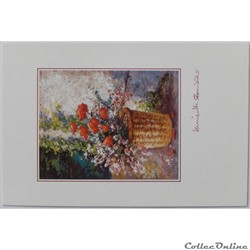 CP Peinture "Bouquet frémissant"