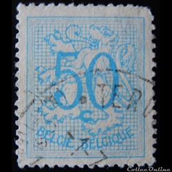 Belgique 00854 lion debout 50c de 1951