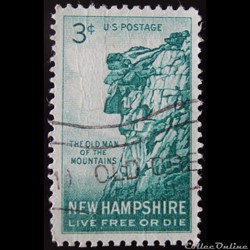 Etats Unis 00595 le vieille homme sur la montagne 3c de 1955