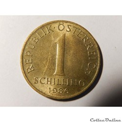 Autriche, 1 Schilling 1986