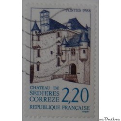 02546 château de Sédières, Corrèze 2F20 de 1988