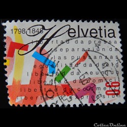 Suisse 01564 liberté de la presse 90cts de 1998