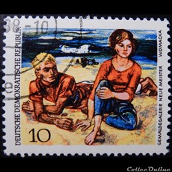 Allemagne RDA 01089 à la plage 10pf de 1968