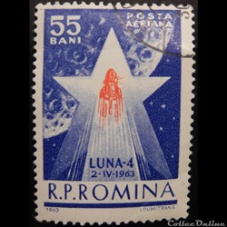 Roumanie PA0173 Luna-4 de 55 Bani de 1963