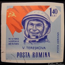 Roumanie PA0208 Valentina Tereskova 1.40 Lei de 1964