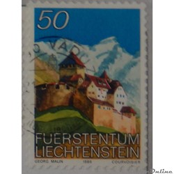 Liechtenstein 00838 château de Vaduz 50c de 1986