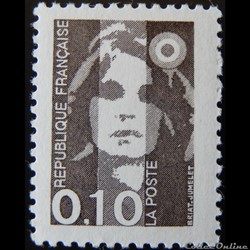 02617 Marianne de Briat 0F10 brun de 1990