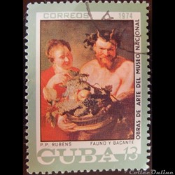 Cuba 01751 peinture de P. P. Rubens 13c de 1974