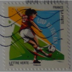 AA01285 Football, coup du foulard lettre verte de 2016
