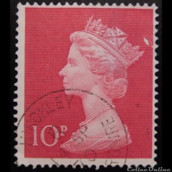 Royaume-Uni 00618 reine Elisabeth II 10p de 1970