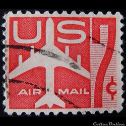 Etats Unis PA0051 avion 7c de 1960