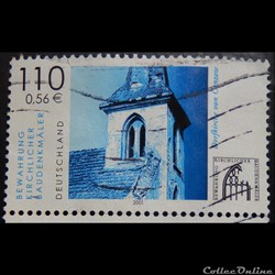 Allemagne RFA 02031 préservation des monuments de l'Eglise 110pf, 0.56€ de 2001