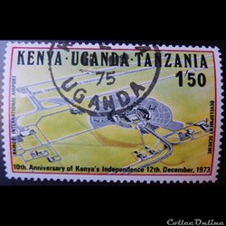 Communauté Est-Africaine 0262 aéroport international de Nairobi de 1973 1.50s