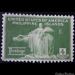 Philippines 00248 femme et buffle 4c de 1935