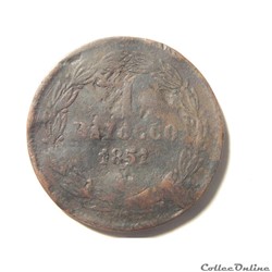 Vatican, 1 baiocco de 1851