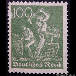 Allemagne Reich 00170 mineurs 100pf de 1922
