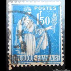 00288 Type Paix 1ère série 1F50 bleu