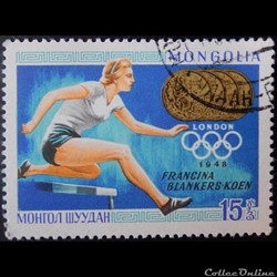 Mongolie 00471 JO Francina Blankers-Koen 15 M de 1969