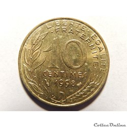 10 centimes Marianne 1998