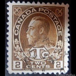 Canada G0100 roi George V 2c de 1916