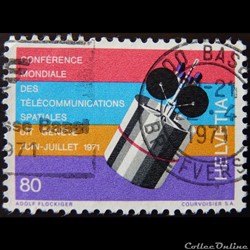 Suisse 00877 Satellite "Intelsat IV" 80cts de 1971