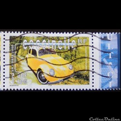 03322 Voitures anciennes Coccinelle Volkswagen 2F - 0.30€
