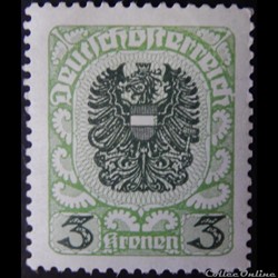 Autriche 00227 armoiries 3kr de 1921