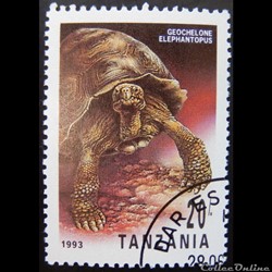 Tanzanie 01414 Tortue géante des Galapagos de 1993 20 TSh