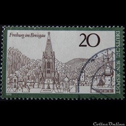 Allemagne RFA 00519 Freiburg en Breisgau 20pf de 1970