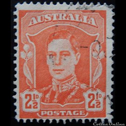 Australie 00132 Roi Georges VI 2 1/2d de 1942