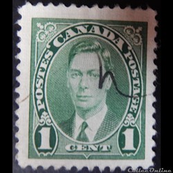 Canada 00190 roi George VI 1c de 1937