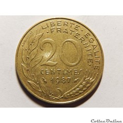 20 centimes Marianne 1987