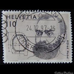 Suisse 01556 Alfred Nobel (1833-1896) 110cts de 1997