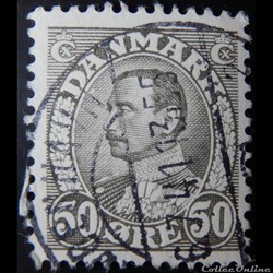 Danemark 00222 roi Christian X de 50ore de 1934