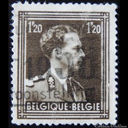 Belgique 00845 roi Léopold III 1F20 de 1951