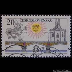 Tchécoslovaquie 02278 pont Palacky 20 h de 1978