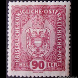 Autriche 00156 armoiries 90H de 1916