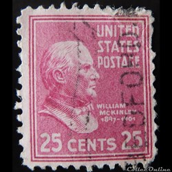 Etats Unis 00394 William McKinley 25c de 1938