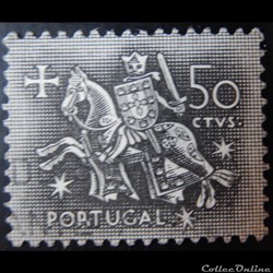 Portugal 00777 chevalier à cheval 50c de 1953