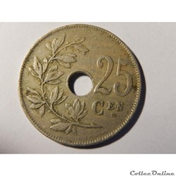 Belgique, 25 centimes 1922