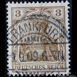 Allemagne Reich 00067 Germania avec la couronne impériale 3pf de 1902