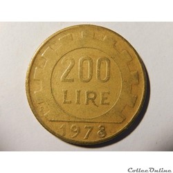 Italie, 200 lires 1978