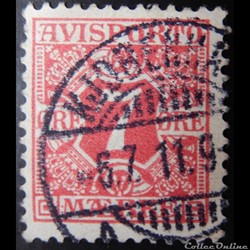 Danemark J0003 Avisporto 7ore de 1907