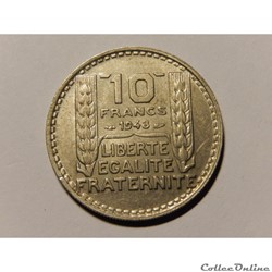 10 Francs Turin petite tête 1948