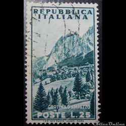 Italie 00667 Cortina d'Ampezzo 25 lires de 1953