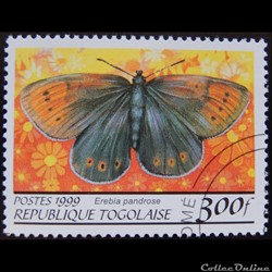 Togo 01688AX Erebia pandrose 300F de 1999