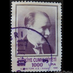Turquie 02653 Kemal Ataturk 1000 Lira de 1990