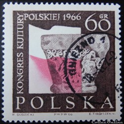 Pologne 01566 congrès Polonais de la culture 60Gr de 1966
