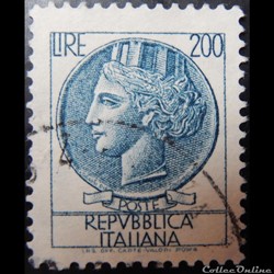 Italie 00803 pièce de Syracuse 200 lires de 1959