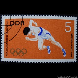 Allemagne RDA 01100 JO de Mexico 5pf de 1968